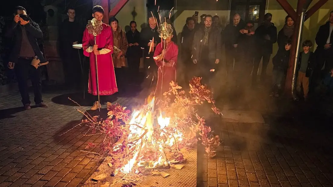 U Hramu Svetog velikomučenika Georgija u Budimpešti