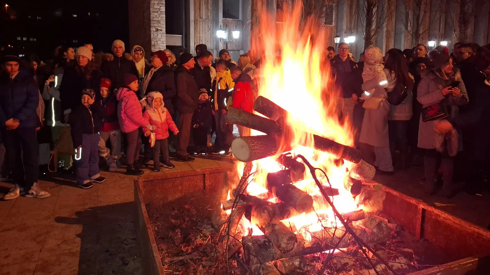 Nalaganje badnjaka u Višegradu