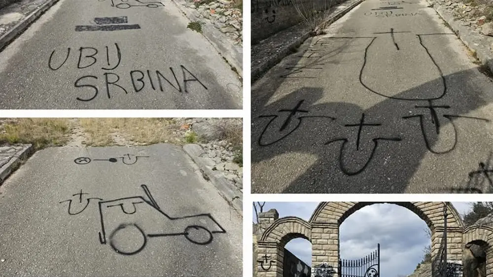 "Ubi Srbina", "Traktori 91": Skandalozni natpisi i prijetnje na ostacima crkve u Hrvatskoj