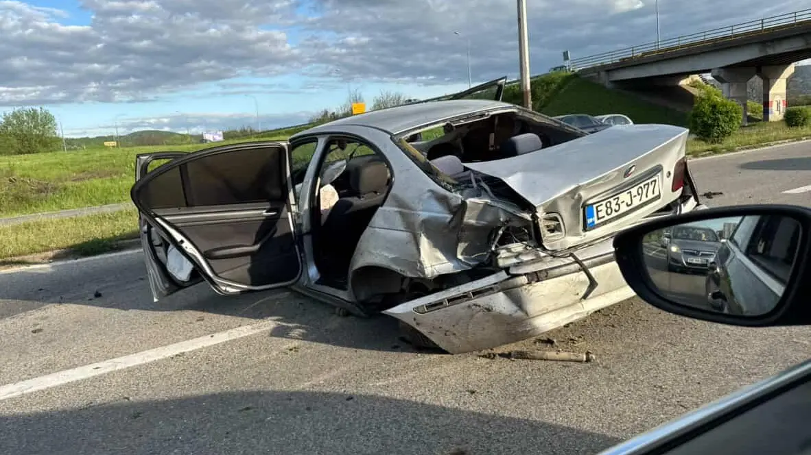 Saobraćajka kod Prijedorske petlje, policija na terenu