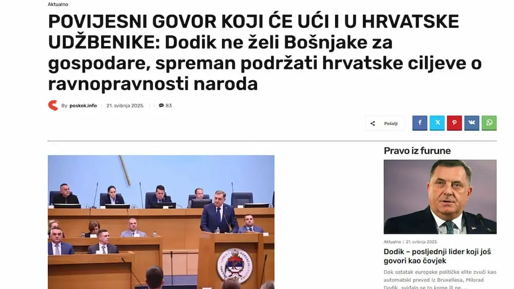 poskok info milorad dodik