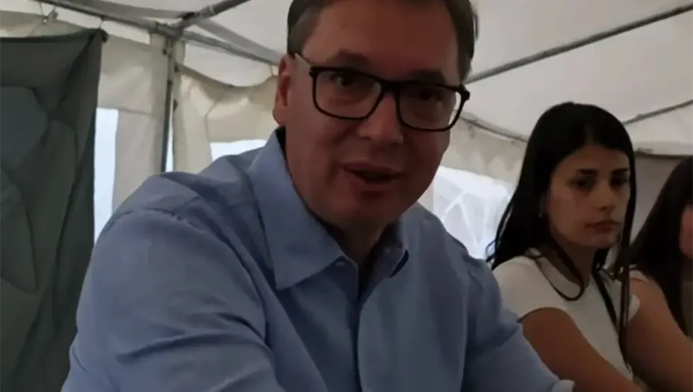 Vučić u Pionirskom parku