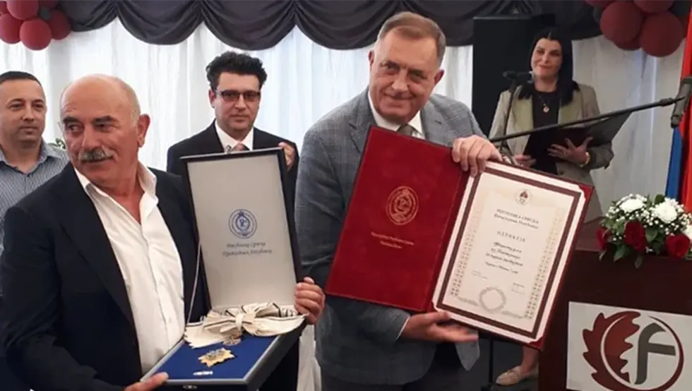Dodik uručio Orden Njegoša prvog reda firmi ''Foresta''