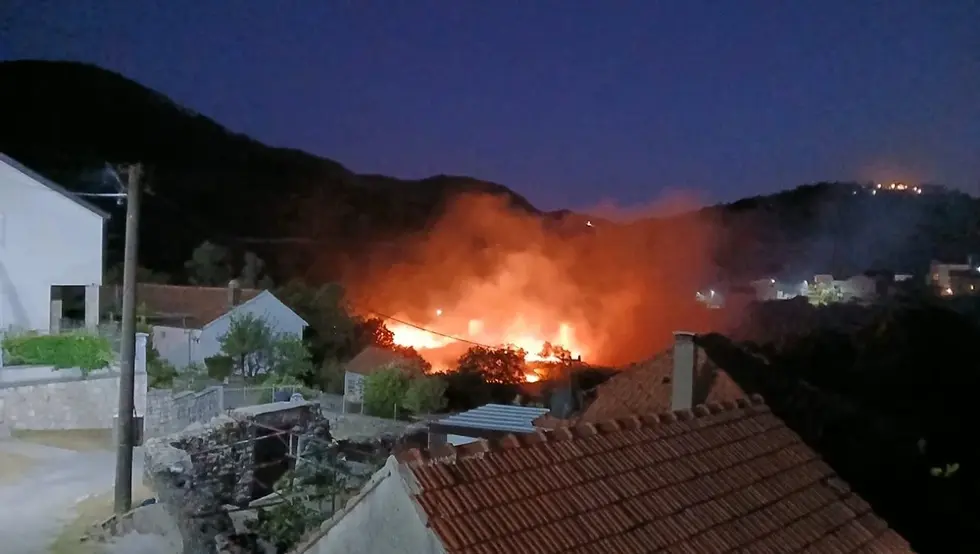 Požar u trebinjskom naselju Gorica