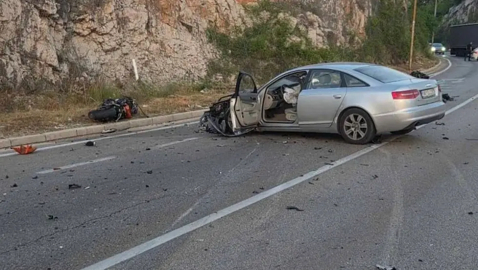Teška nesreća u Nikšiću, poginuo motociklista