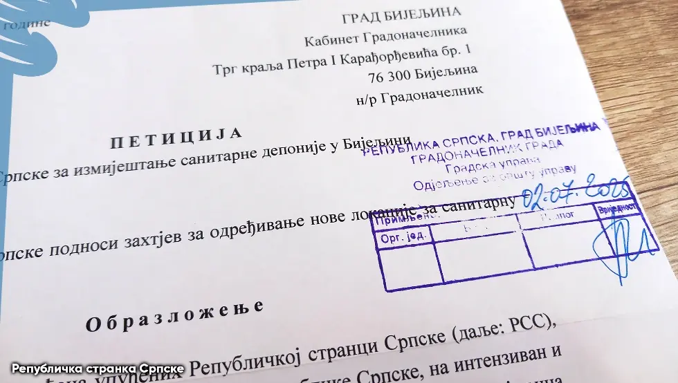 Peticija gradonačelniku Bijeljine da odredi novu lokaciju za sanitarnu deponiju