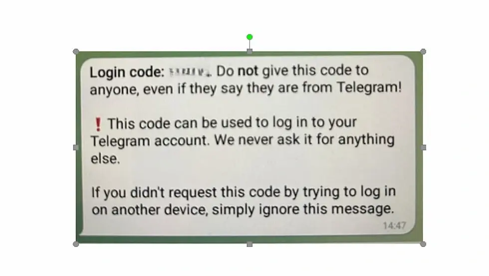 telegram prevara