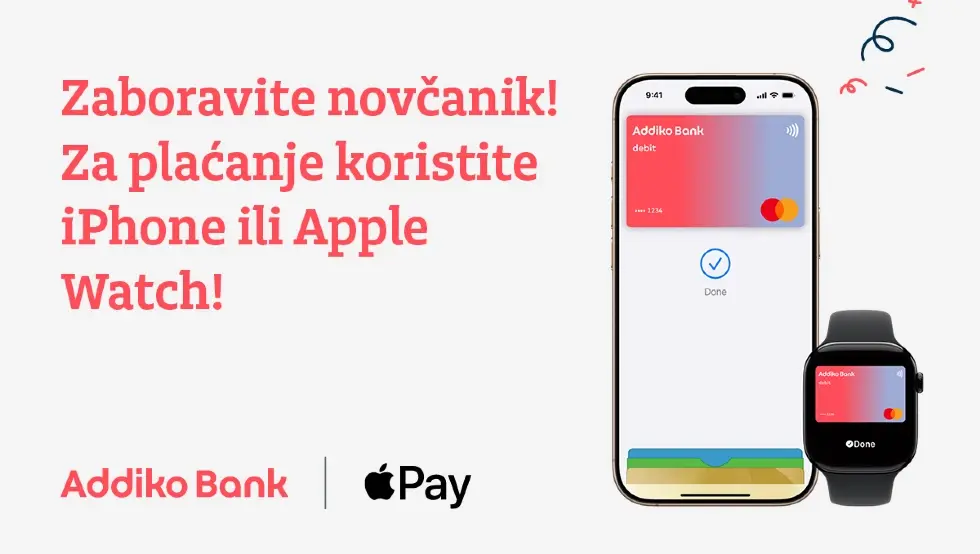 Addiko Bank donosi Apple Pay svojim klijentima