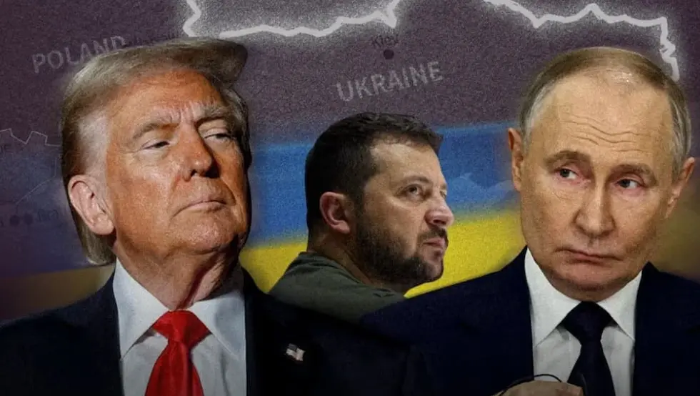 Tramp Putin i Zelenski