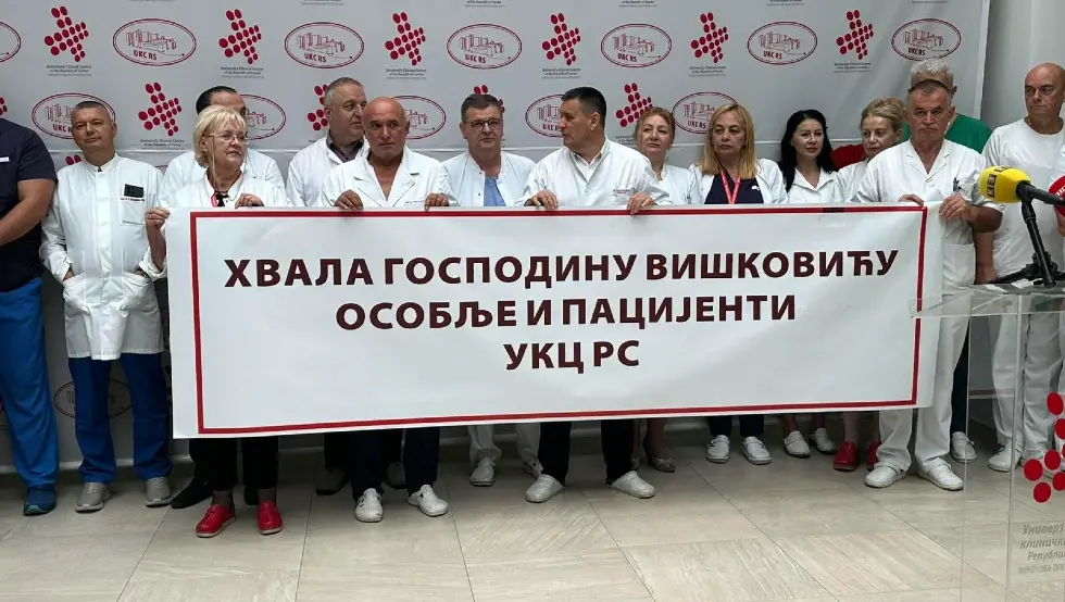 UKC Srpske: Zahvalnost Viškoviću za podršku koju je pružio za vrijeme pandemije kovida 19