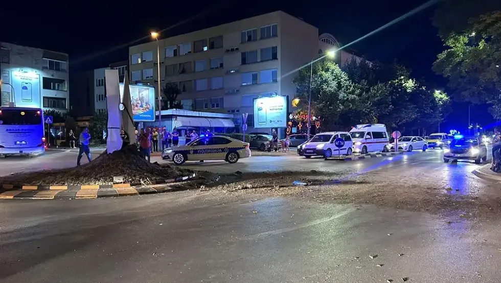 Udes kod kružnog toka štipaljka