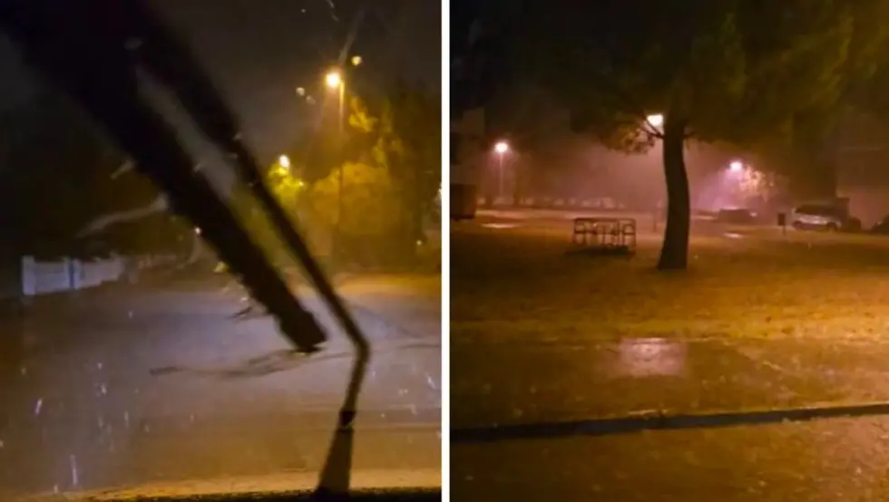 Veliko nevrijeme u Istri, padao grad veličine oraha