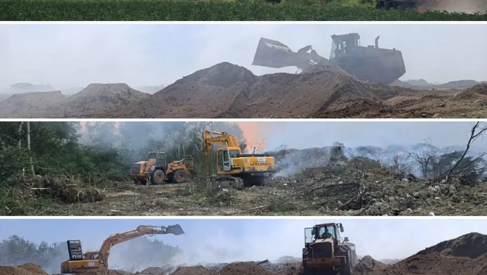 Dim sa deponije u Šamcu i dalje se širi opštinom, smeće se zatrpava zemljom