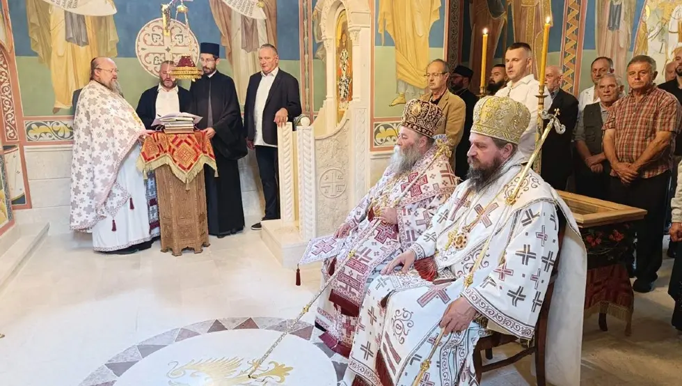 Prvo liturgijsko proslavljanje novomučenika rmanjskih u manastiru Rmanj