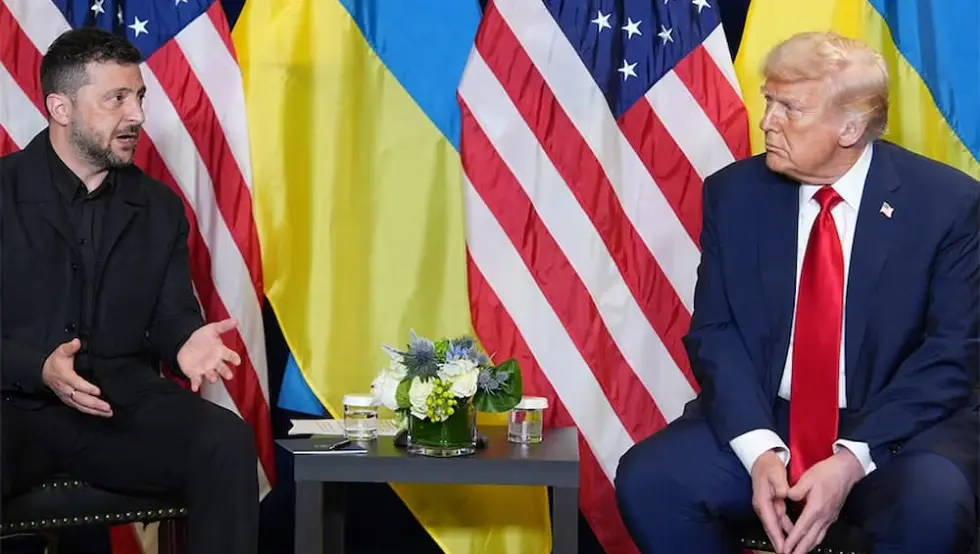 Donald Tramp i Vladimir Zelenski