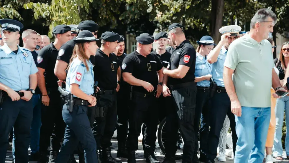 Protest policije u Banjaluci 3