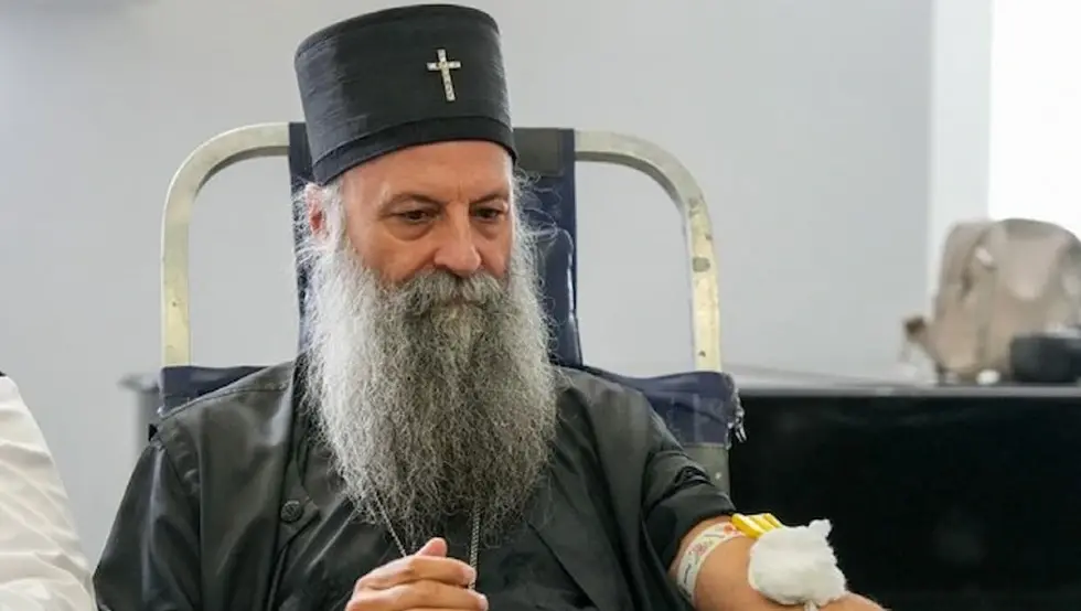 Patrijarh Porfirije i brojni Beograđani u akciji dobrovoljnog davanja krvi
