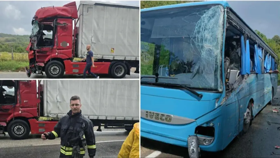 Detalji nesreće u kojoj je učestvovao autobus OS BiH: Povrijeđeni vozač i vojnik