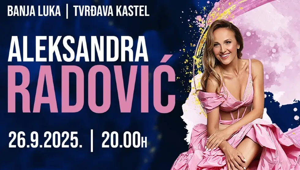 Koncert Aleksandre Radović u Banjaluci 26. septembra