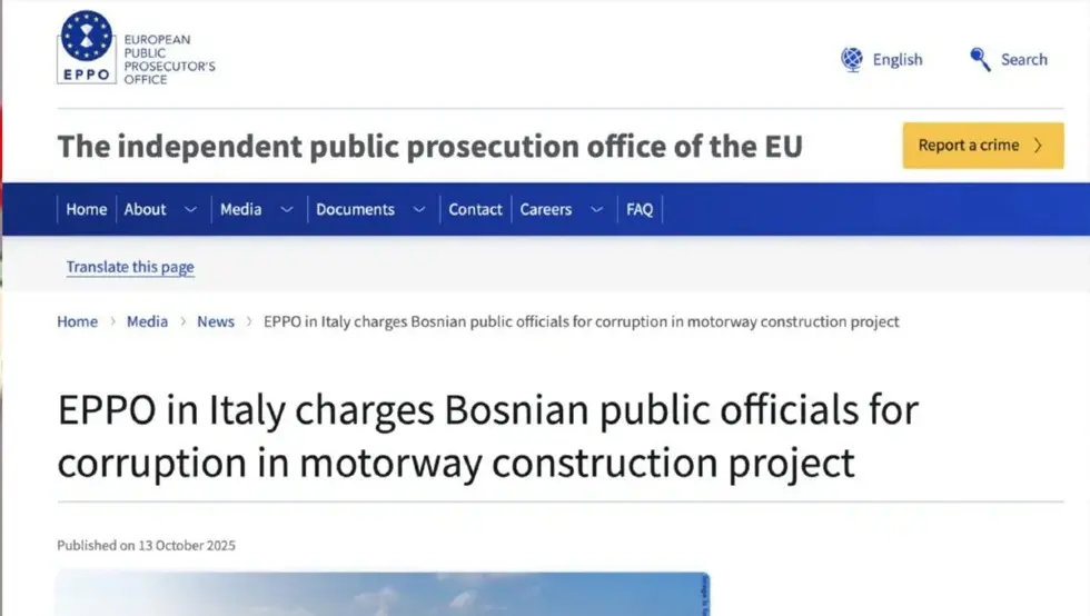 Tri zvaničnika iz FBiH pod istragom Evropskog tužilaštva