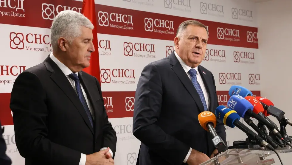 Dodik i Čović nakon sastanka u Banjaluci