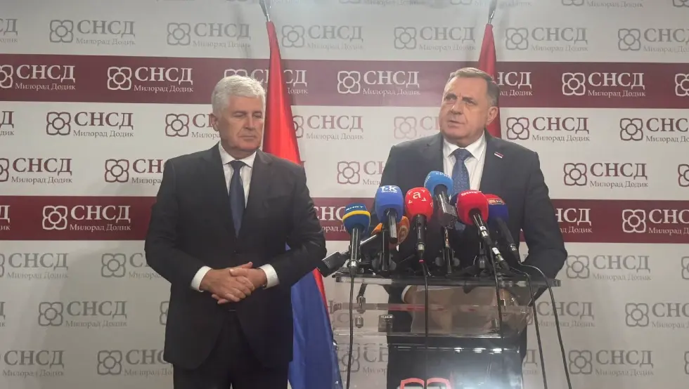 Dodik i Čović nakon sastanka u Banjaluci