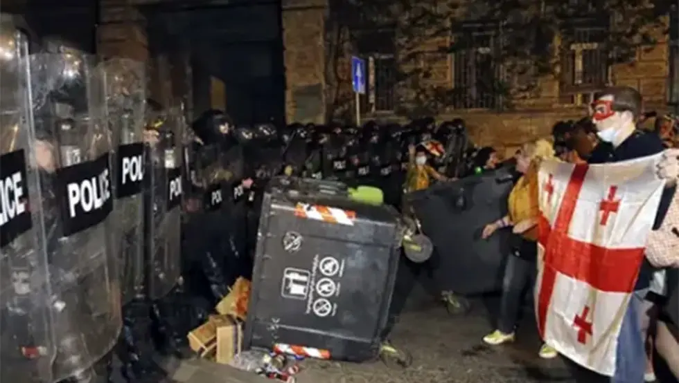 Policija Gruzija protesti
