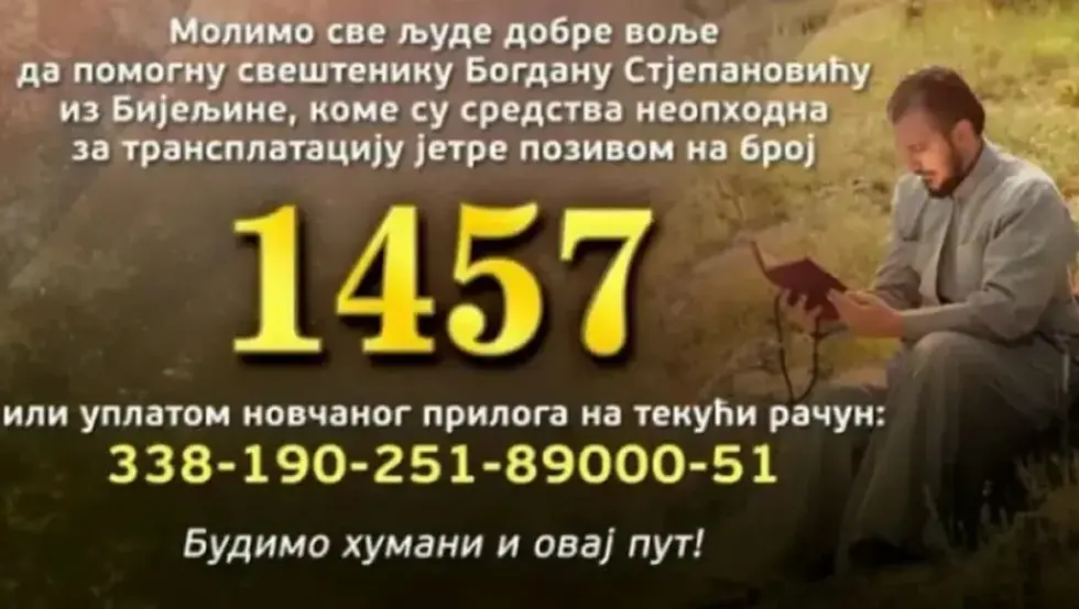 Помозимо свештенику Богдану Стјепановићу из Бијељине, позовимо 1457