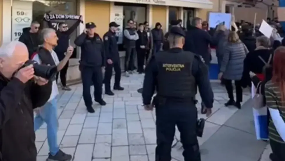 Инциденти на маршевима против фашизма у Хрватској