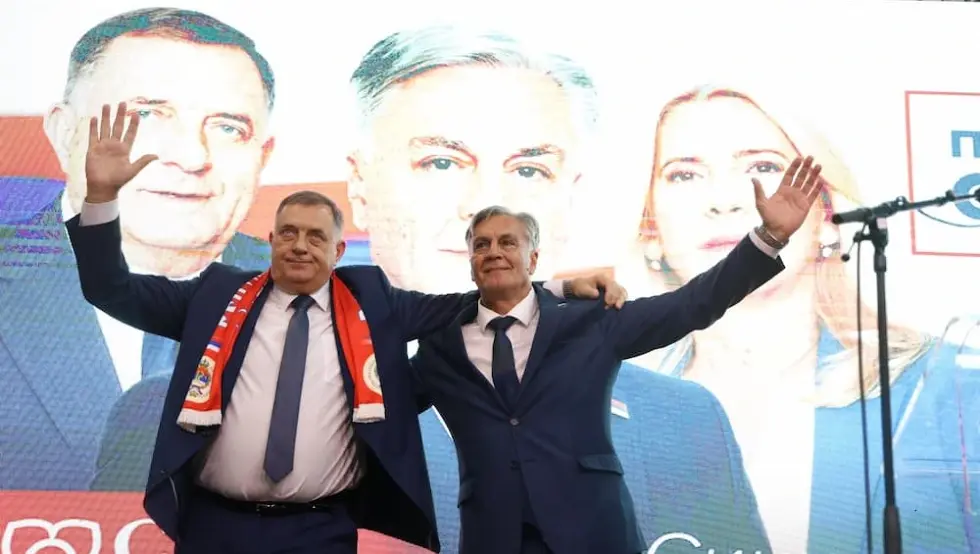 Милорад Додик и Синиша Каран