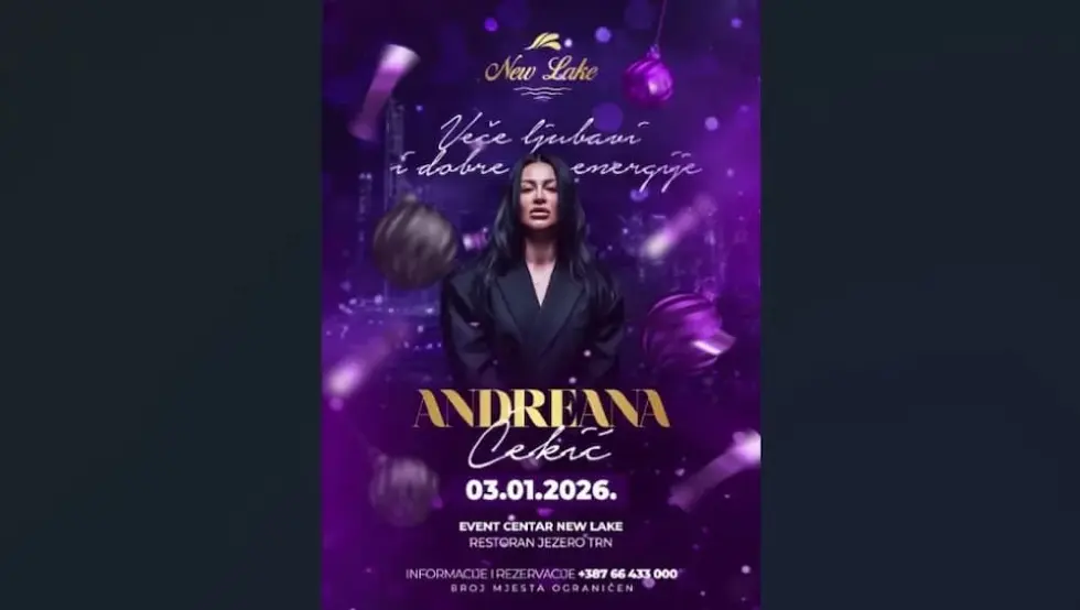 Бања Лука броји дане: Андреана Чекић запалиће “New Lake” 3. јануара, мјеста све мање