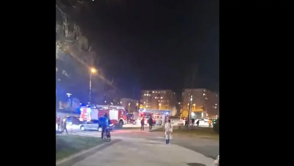 (ВИДЕО) Пожар у Арена Центру у Загребу