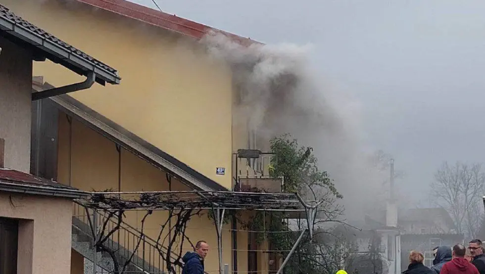 Горјела кућа у бањалучком насељу Петрићевац