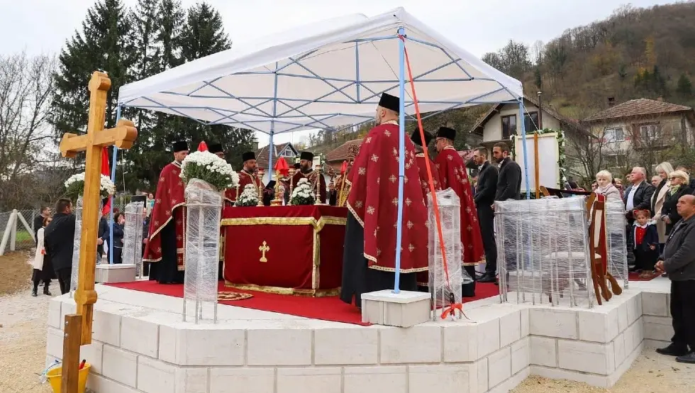 Освјештани темељи Храма Светог Саве у Српским Топлицама