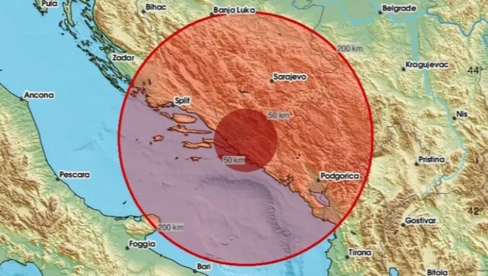 Снажан земљотрес јачине 4.5 степени погодио Јадран