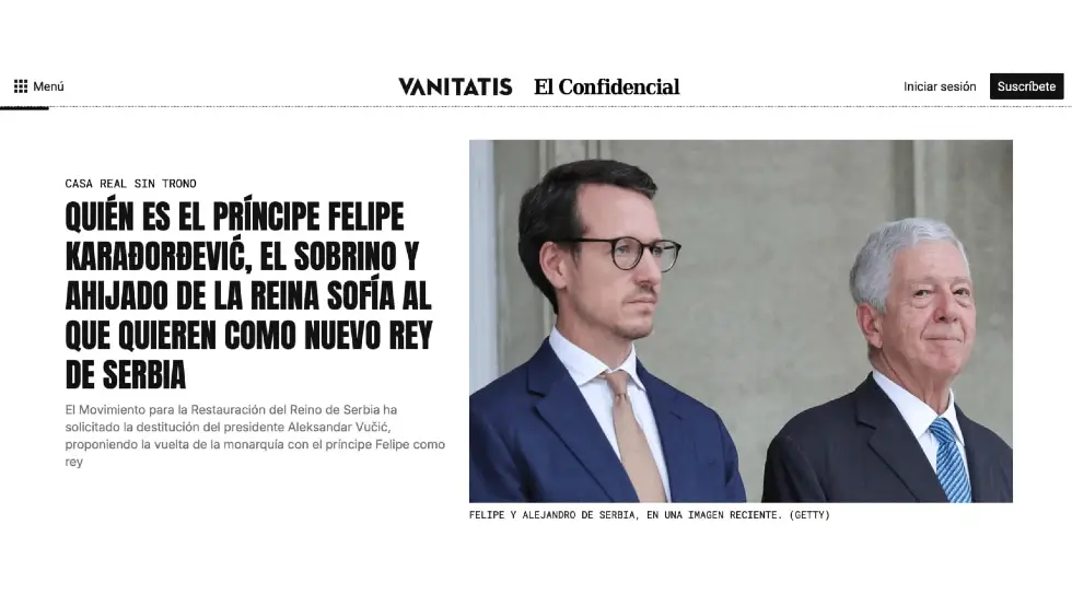 Шпански El Confidencial: Ко је Принц Филип Карађорђевић - сестрић и кумче краљице Софије кога поједини желе као новог краља Србије