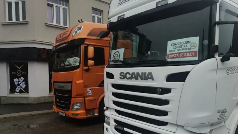 камион блокада