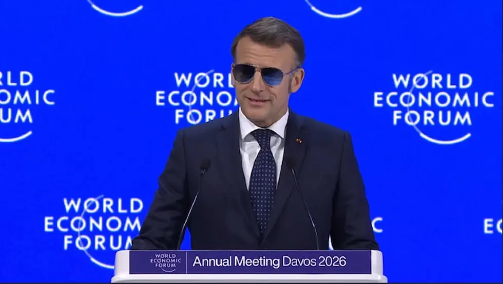 Макрон у Давосу