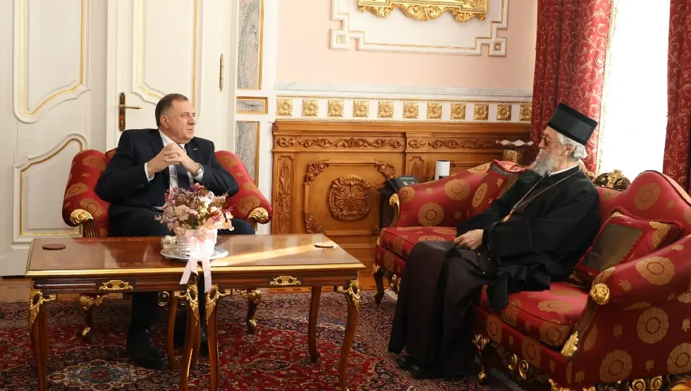 Додик са митрополитом Јефремом