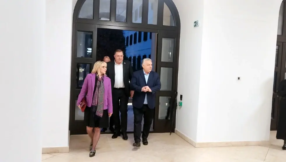 Тришић Бабић и Додик са премијером Орбаном