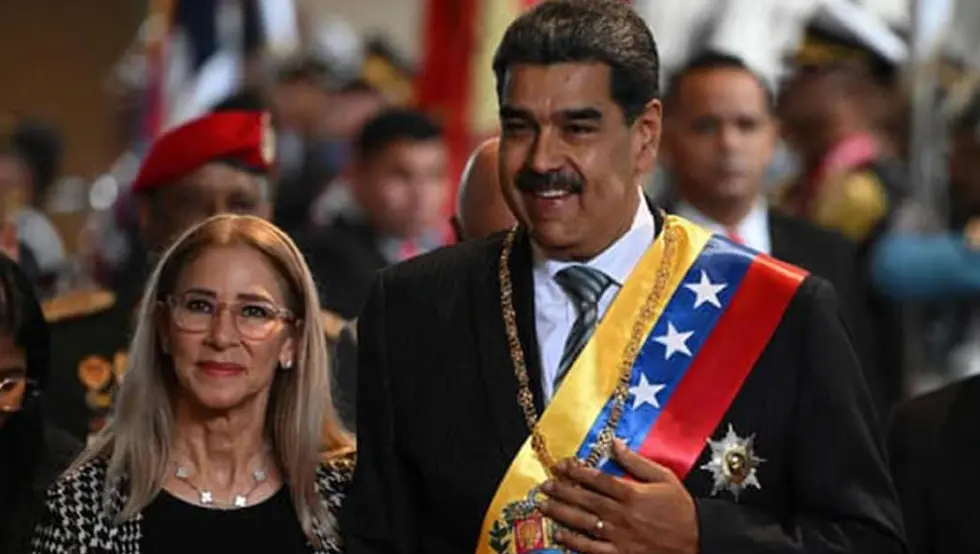 Мадуро и супруга