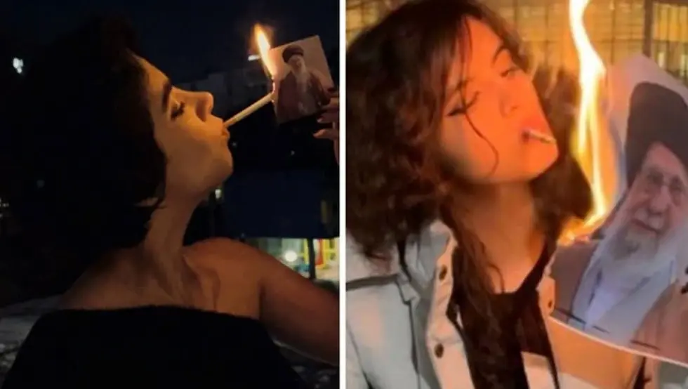 Иранке пале цигарете