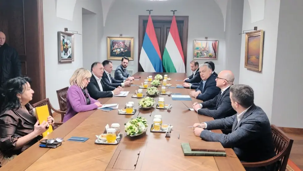 Тришић Бабић и Додик са премијером Орбаном