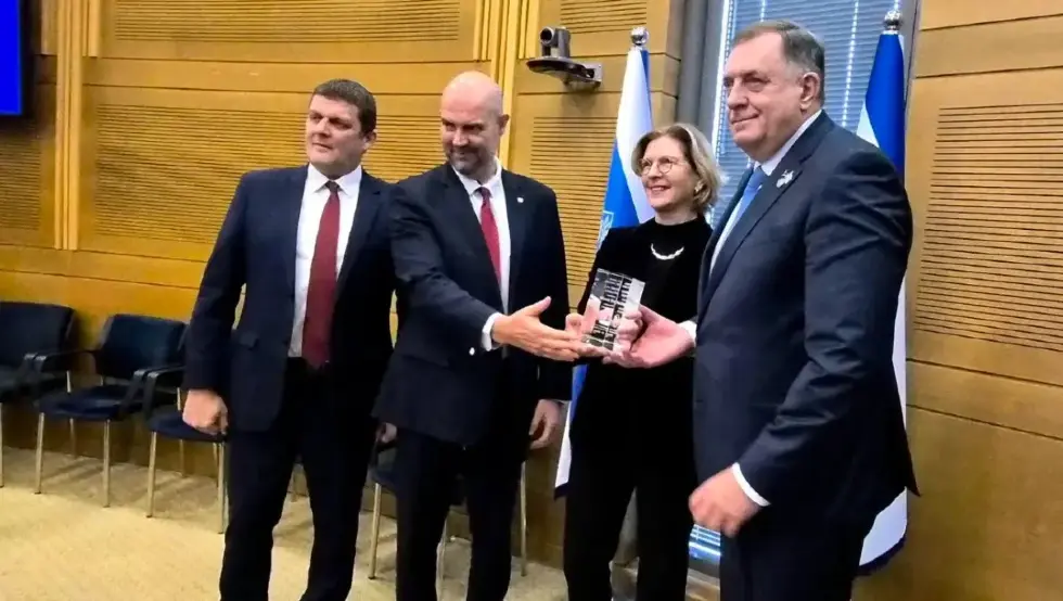 Додику у Израелу уручено признање "Жаботински за слободу"