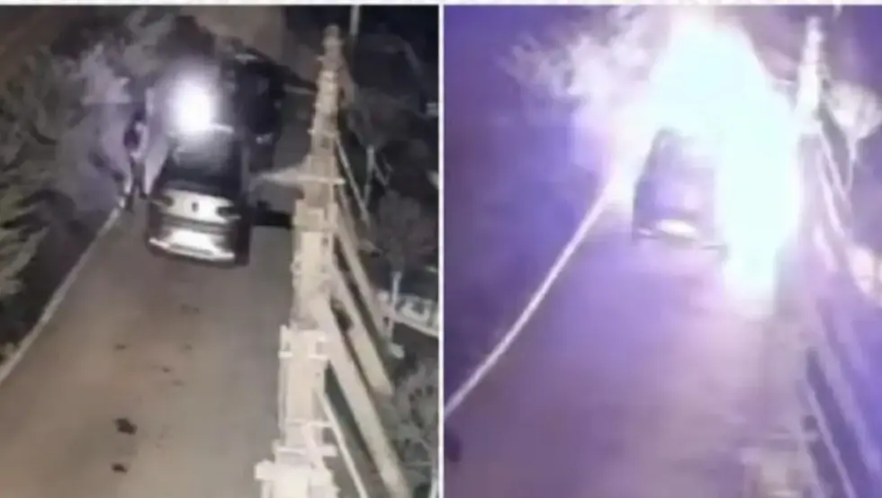 (ВИДЕО) Запаљен аутомобил припадника МУП-а, горио и ауто његовог оца