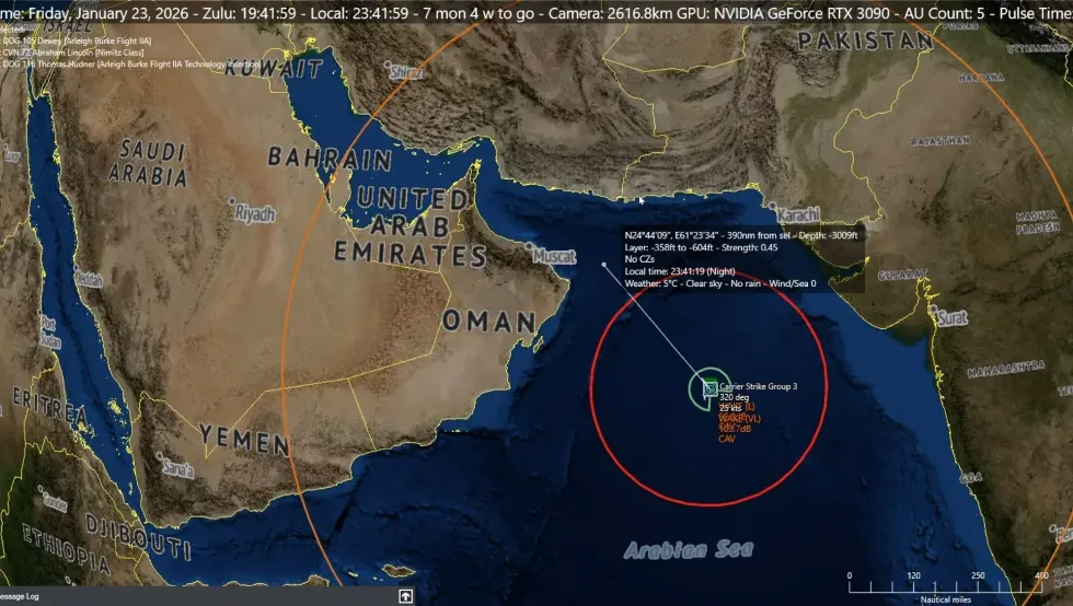 Амерички носач авиона све ближе: Иран пријети свеопштим ратом уколико САД нападну