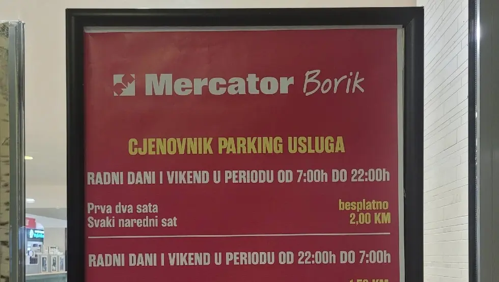 Нема више џабе: Меркатор у Бањалуци уводи наплату паркинга
