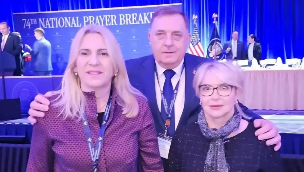 Додик Цвијановић и Тришић Бабић на Молитвеном доручку