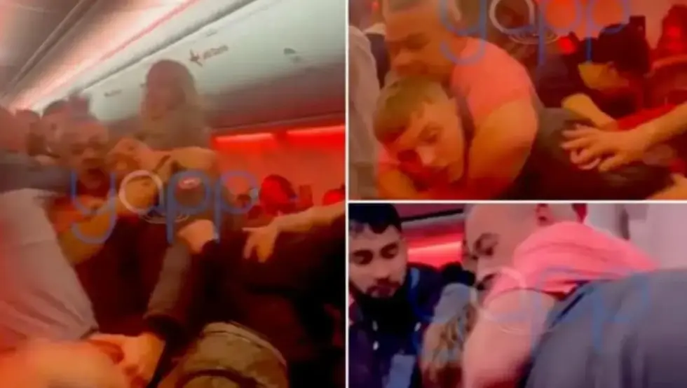 Туча у авиону на лету из Турске