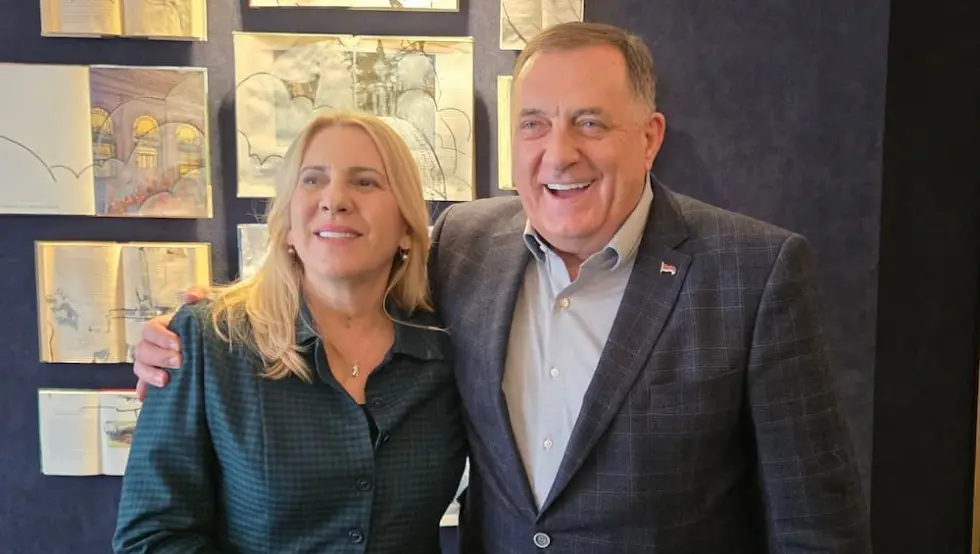 Жељка Цвијановић и Милорад Додик